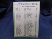 1970 Topps National League Strikeout Leaders Card