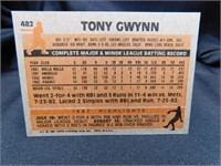 Tony Gwynn Rookie Card 1983 Topps No.482