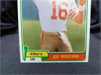 Joe Montana Rookie Card 1981 Topps No.216