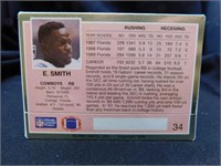 Emmitt Smith Rookie Card 1990 Hi-Pro No.34