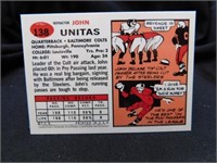 John Unitas Refractor Card 2000 Topps No.138