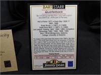 Bart Starr Autographed Card with COA