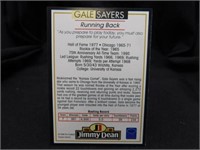 Gale Sayers Autographed Card with COA