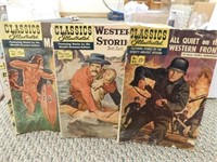 4- Classics Illustrated Comic Books