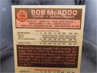 1976-77 Topps Bob McAdoo NBA Super Sized Card