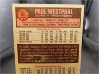 1976-77 Topps Paul Westphal NBA Super Sized Card