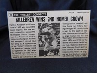Harmon Killebrew 1964 Topps Giant Card No.38