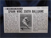 Warren Spahn 1964 Topps Giant Card No.31