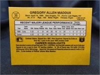 Greg Maddux Rookie Card 87 Donruss No.36
