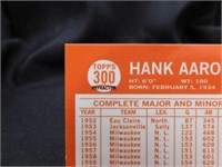 Hank Aaron 2000 Topps Refractor Card No.300