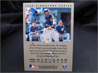 Julio Franco Autographed 96 Donruss MLB Card