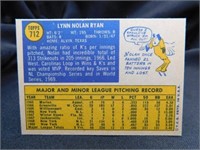 Nolan Ryan 1970 Topps MLB Card No. 712