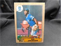 Bo Jackson Rookie Card 87 Topps Future Stars Card