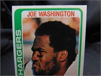 Joe Washington Rookie Card 1978 Topps NFL Card