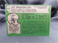Joe Washington Rookie Card 1978 Topps NFL Card