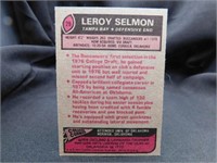Leroy Selmon Rookie Card 1977 Topps NFL Card