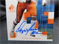 Ozzie Newsome Autographed 99 Upper Deck NFL Card