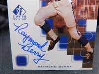 Raymond Berry Autographed 99 Upper Deck NFL Card