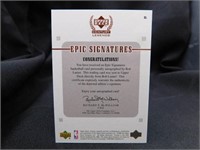 Bob Lanier Autographed 99 Upper Deck NBA Card