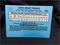Cecil Fielder Rookie Card 1986 Donruss No. 512
