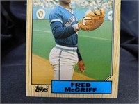 Fred McGriff Rookie Card 1987 Topps No. 74T