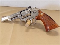 S&W 357 MAGNUM REVOLVER, STAINLESS WITH...