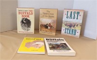 (5) BOOKS ABOUT BUFFALO (BISON)