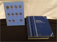 1906 NICKEL IN BOOK PLUS 3 EMPTY COLLECTOR BOOKS