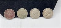 Nickels Through the Years- 4 nickels