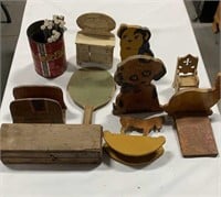 Lot of wood decor with nails