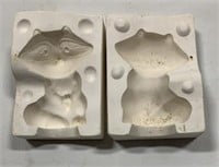 Ceramic raccoon mold