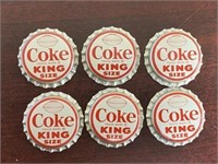 1965 Coke King Size NFL All-Stars Bottle Cap Set