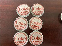 1965 Coke King Size NFL All-Stars Bottle Cap Set