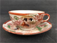 Vintage geisha girls teacup saucer Japan