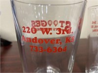 2- The Three Stooges Glass Cups