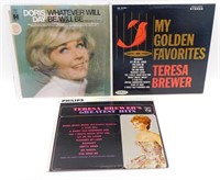 3 LPs - Doris Day "Whatever Will Be Will Be" & 2