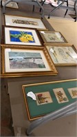 Group of Framed Pictures