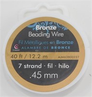Bronze Beading Wire - Unused Spool, Cousin Brand