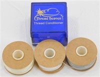 Beading Thread - 3 Spools and Container of Thread