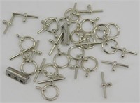 Toggle Clasps for Jewelry Making - 15 Pairs