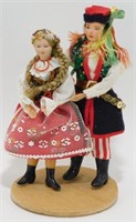 Vintage Polish Miniature Folk Couple - Krakow