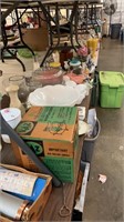 Lot of 3 Tables Full of Household Items