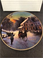 1988 Avon Christmas Plate Home For The Holidays