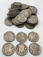 39 Buffalo nickels