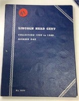 Lincoln Head Cent book w/coins- (1909- 1940)