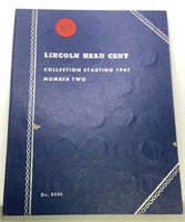 Lincoln Head Cent book w/coins- (1941- 58)