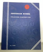 Jefferson Nickel Book w/coins- 1938 & up