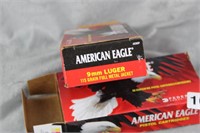 AMERICAN EAGLE 9MM LUGER AMMO 58 RDS.