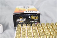 NIP ARMSCOR 9MM AMMO 100 RDS. (50RDS. BOXES)