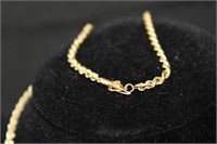 GOLD TONED CHAIN AND BRACELET